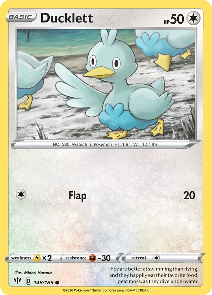 Ducklett — SWSH03: Darkness Ablaze — Pokemon