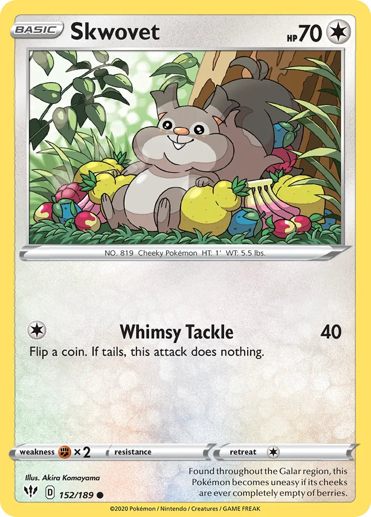 Skwovet — SWSH03: Darkness Ablaze — Pokémon