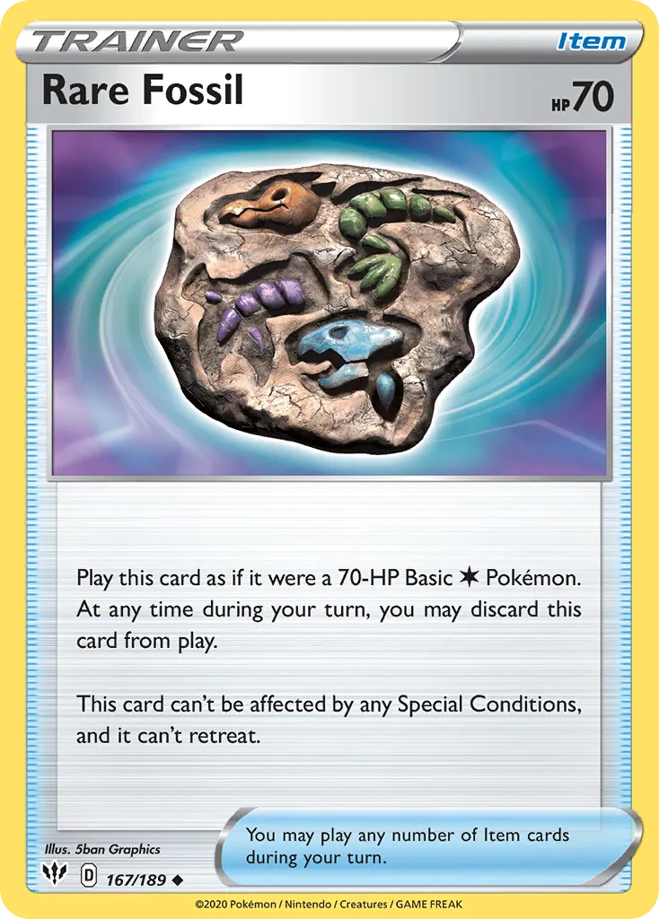 Fossile Rare — SWSH03: Darkness Ablaze — Pokémon