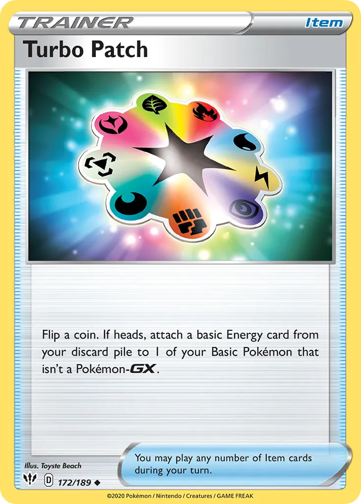 Turbo Patch — SWSH03: Darkness Ablaze — Pokémon