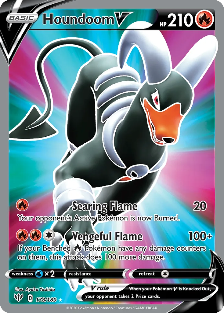 Houndoom V — SWSH03: Darkness Ablaze — Pokémon
