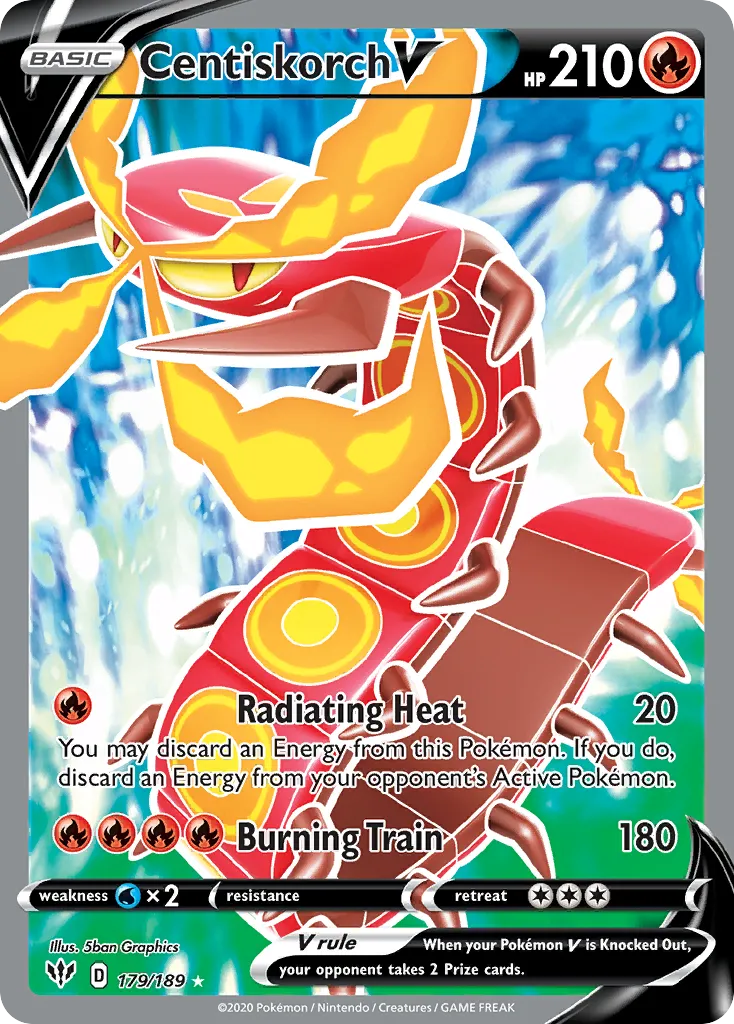 Centiskorch V — SWSH03: Darkness Ablaze — Pokémon