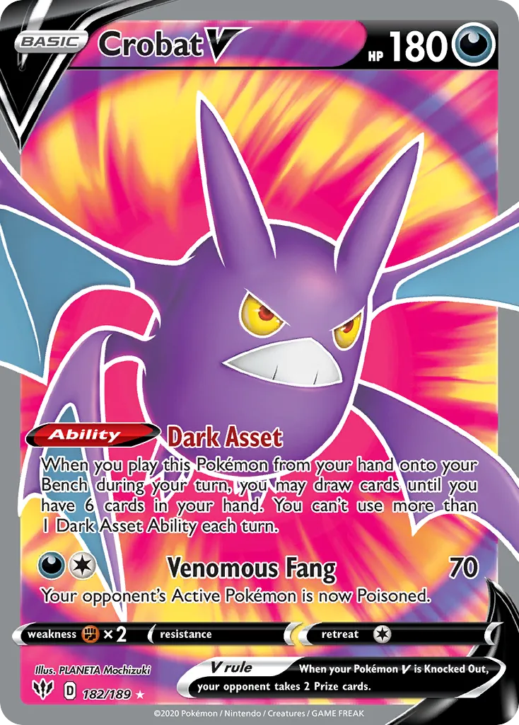 Crobat V — SWSH03: Darkness Ablaze — Pokémon