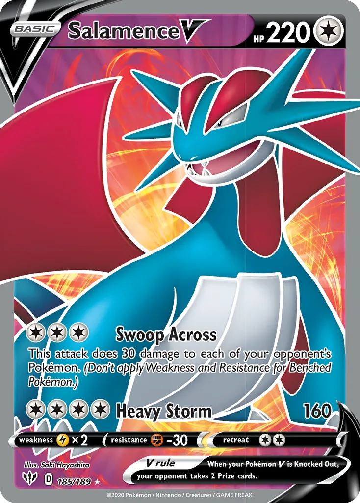 Salamence V — SWSH03: Darkness Ablaze — Pokemon
