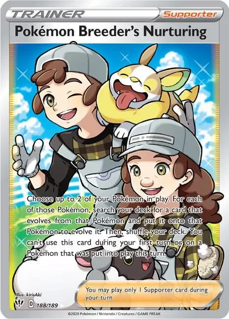 Pokemon Breeder's Nurturing — SWSH03: Darkness Ablaze — Pokemon
