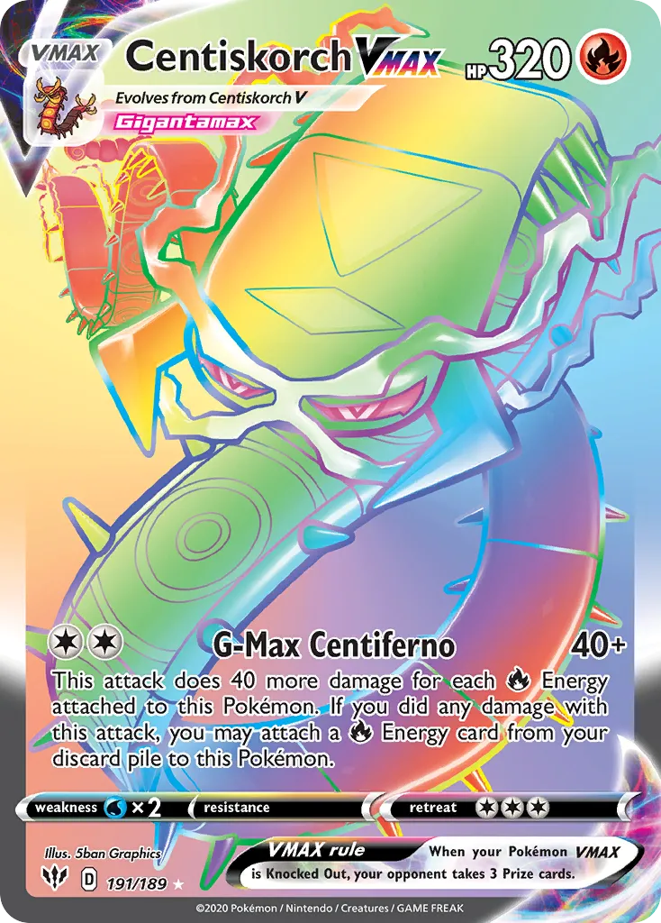 Centiskorch VMAX — SWSH03: Darkness Ablaze — Pokémon