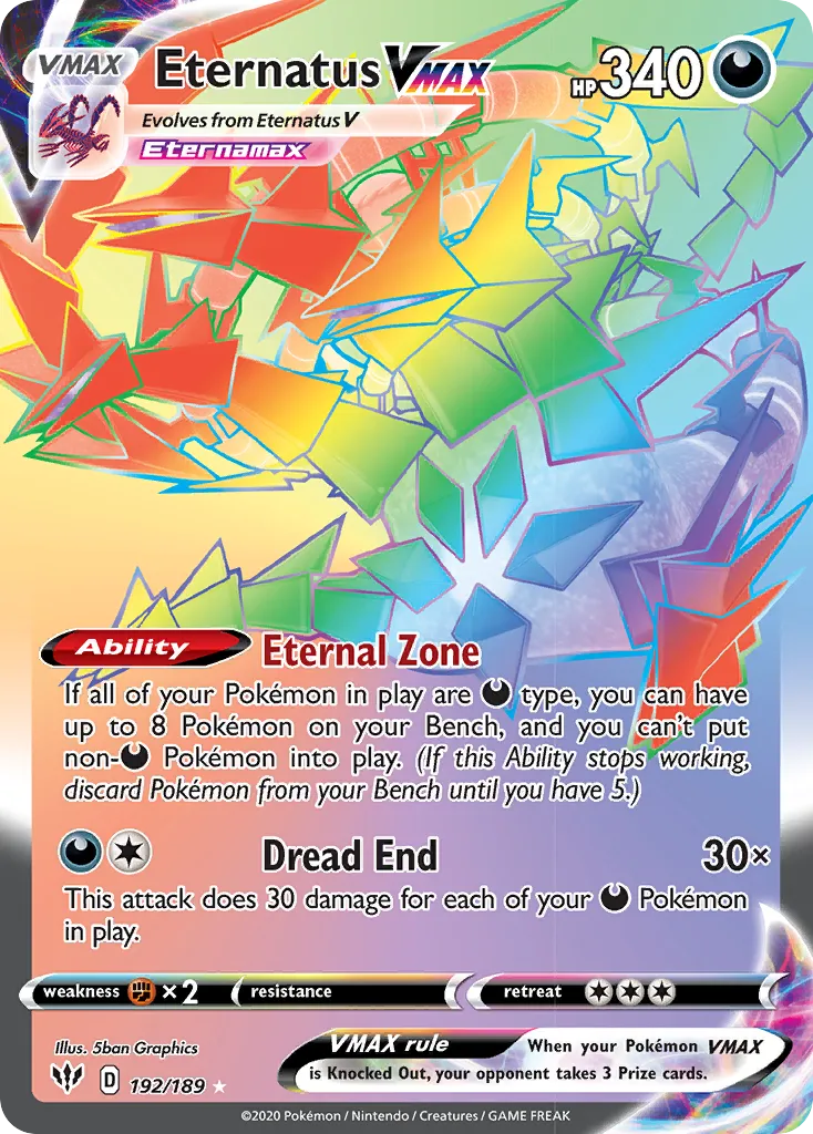Eternatus VMAX — SWSH03: Darkness Ablaze — Pokémon