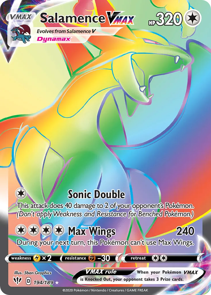 Salamence VMAX — SWSH03: Darkness Ablaze — Pokémon
