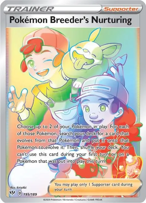 Pokemon Breeder's Nurturing — SWSH03: Darkness Ablaze — Pokémon