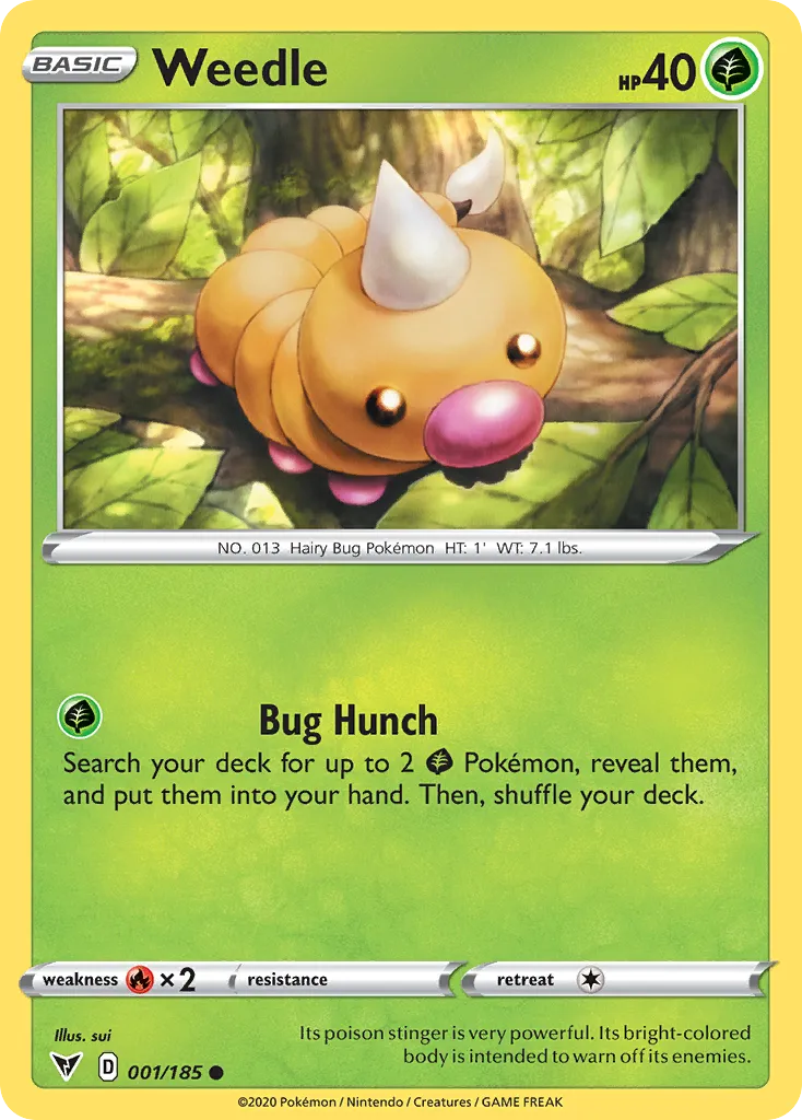 Weedle — SWSH04: Vivid Voltage — Pokémon