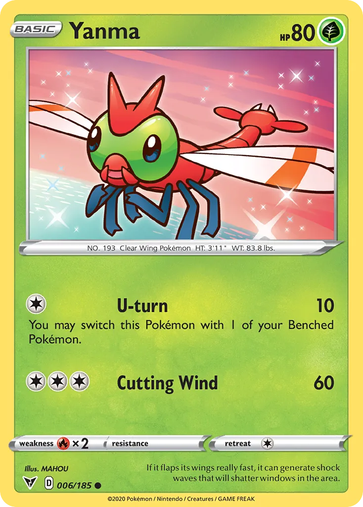 Yanma — SWSH04: Vivid Voltage — Pokémon