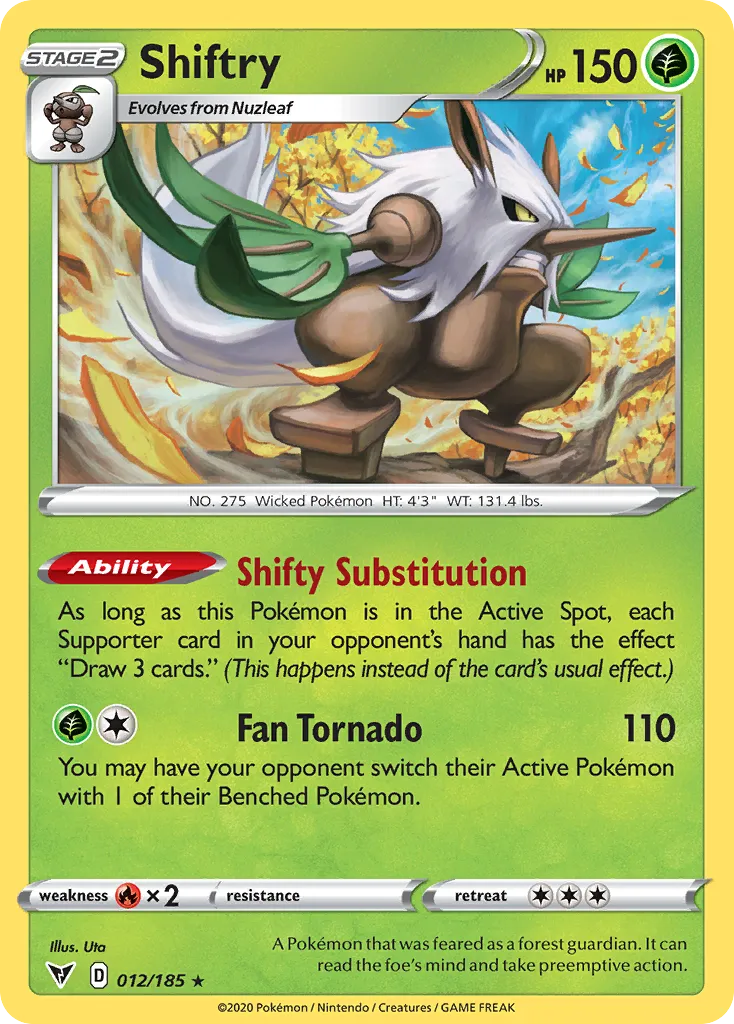 Shiftry — SWSH04: Vivid Voltage — Pokémon