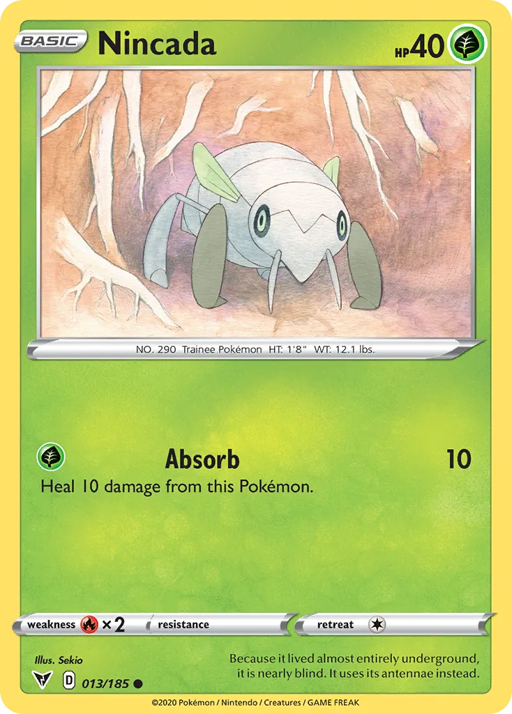 Nincada — SWSH04: Vivid Voltage — Pokémon
