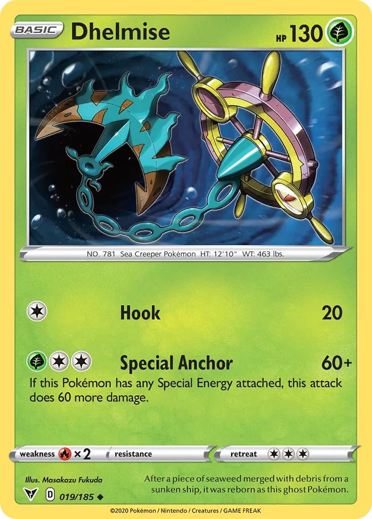 Dhelmise — SWSH04: Vivid Voltage — Pokémon