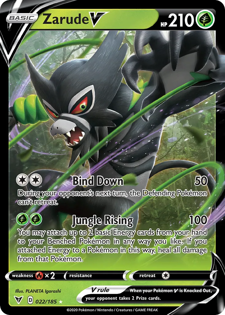 Zarude V — SWSH04: Vivid Voltage — Pokémon