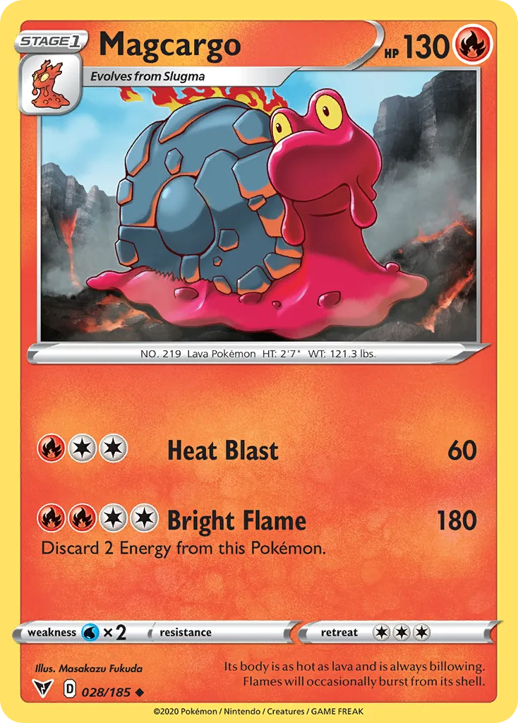 Magcargo — SWSH04: Vivid Voltage — Pokemon