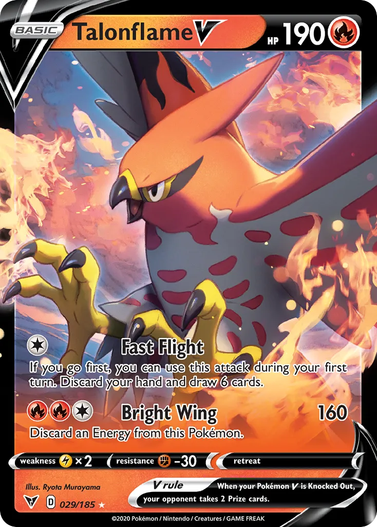 Talonflame V — SWSH04: Vivid Voltage — Pokémon