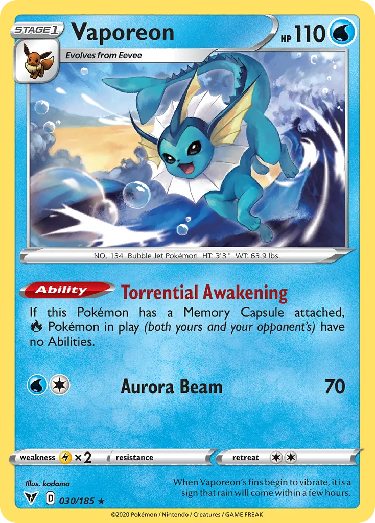 Vaporeon — SWSH04: Vivid Voltage — Pokemon