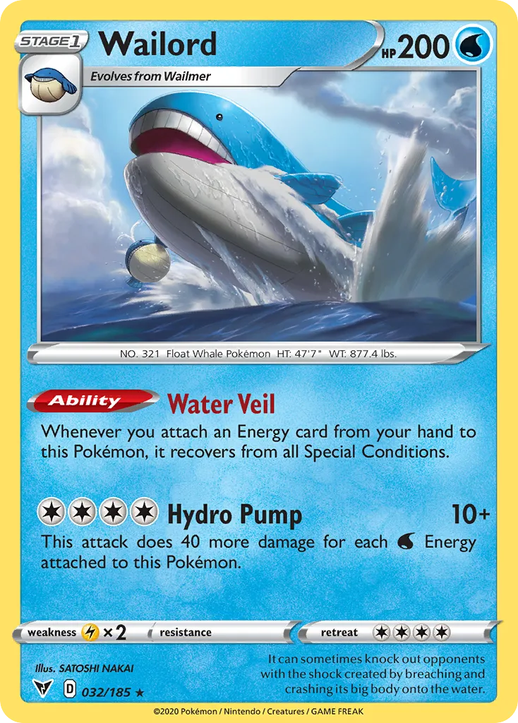 Wailord — SWSH04: Vivid Voltage — Pokémon