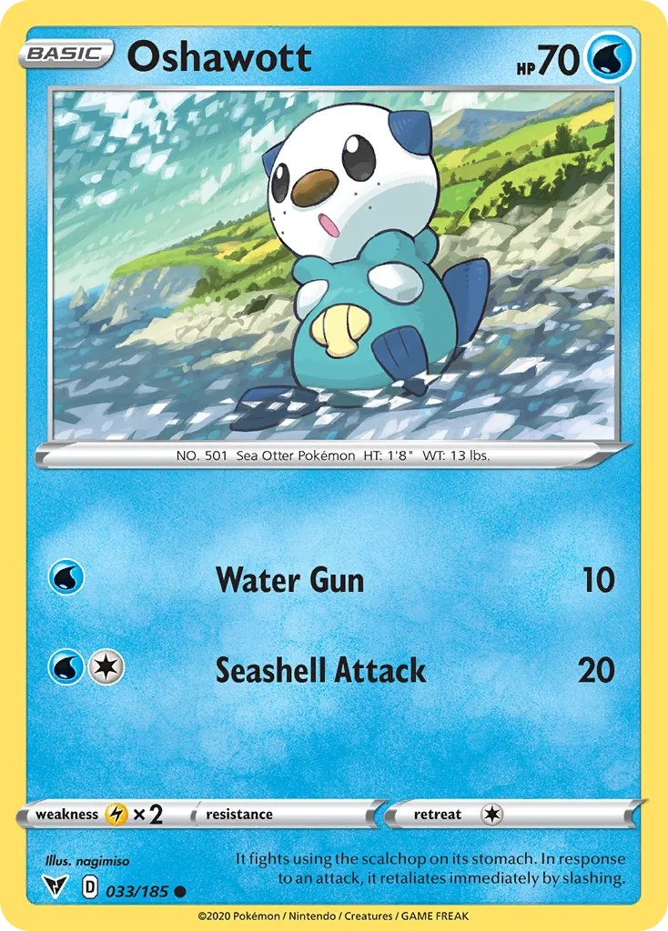 Oshawott — SWSH04: Vivid Voltage — Pokémon