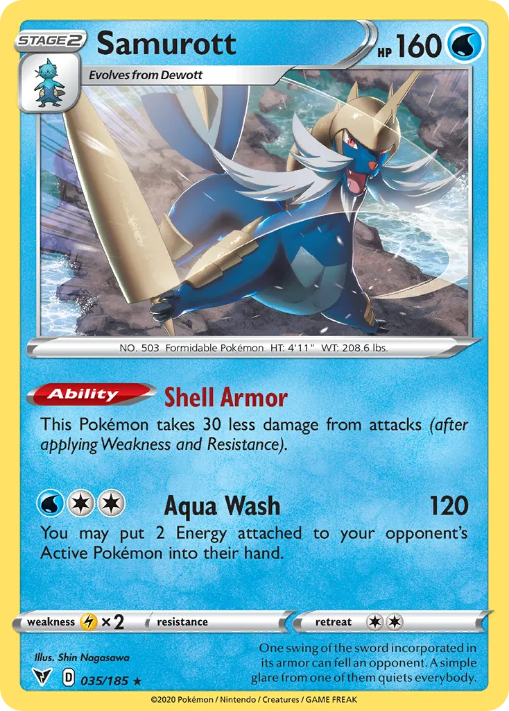 Samurott — SWSH04: Vivid Voltage — Pokemon