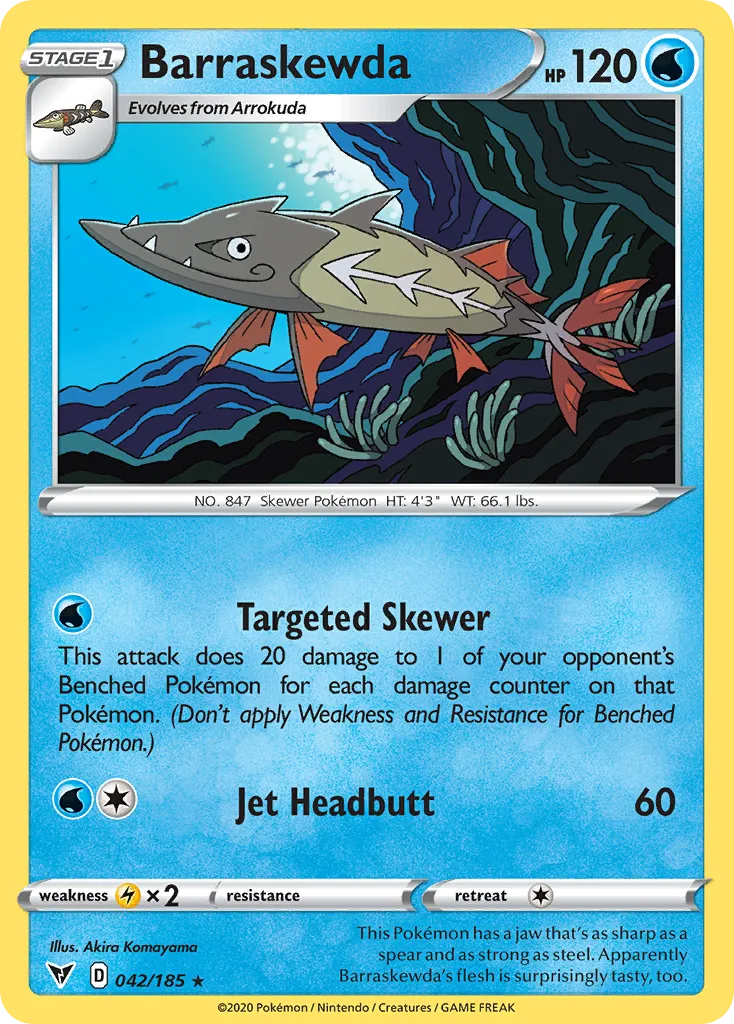 Barraskewda — SWSH04: Vivid Voltage — Pokemon
