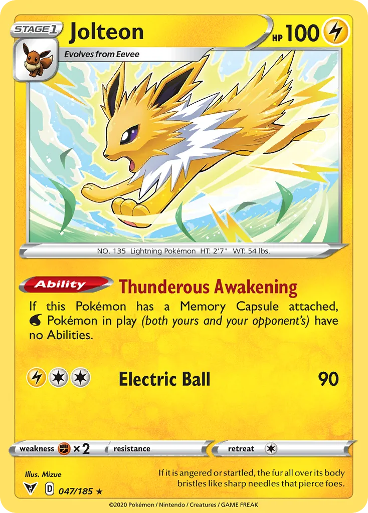 Jolteon — SWSH04: Vivid Voltage — Pokemon