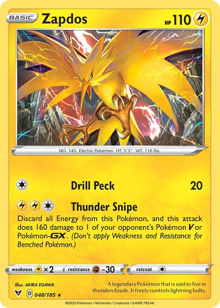 Zapdos — SWSH04: Vivid Voltage — Pokémon