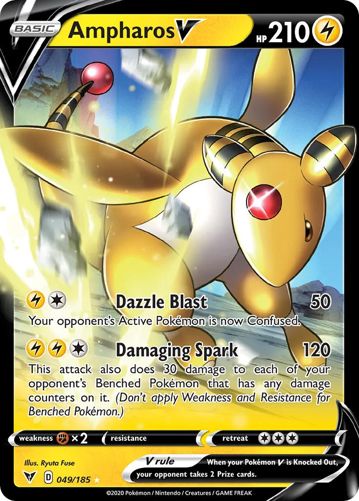 Ampharos V — SWSH04: Vivid Voltage — Pokemon