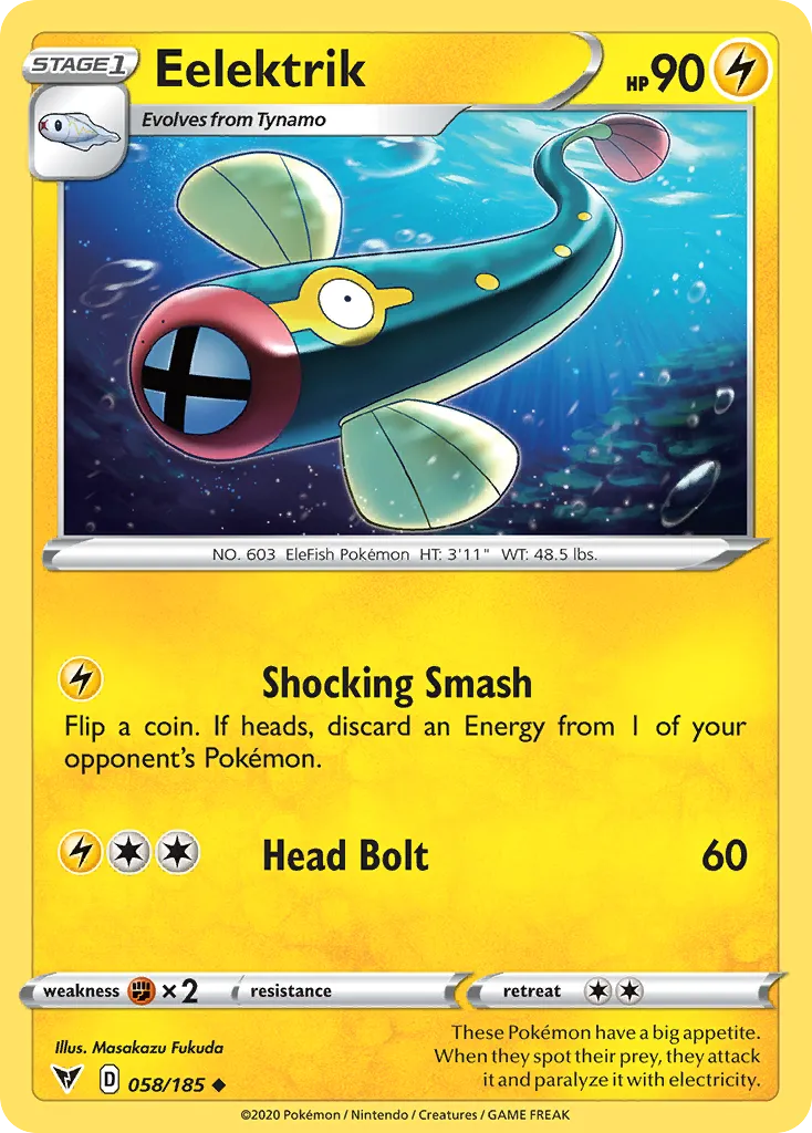Eelektrik — SWSH04: Vivid Voltage — Pokémon