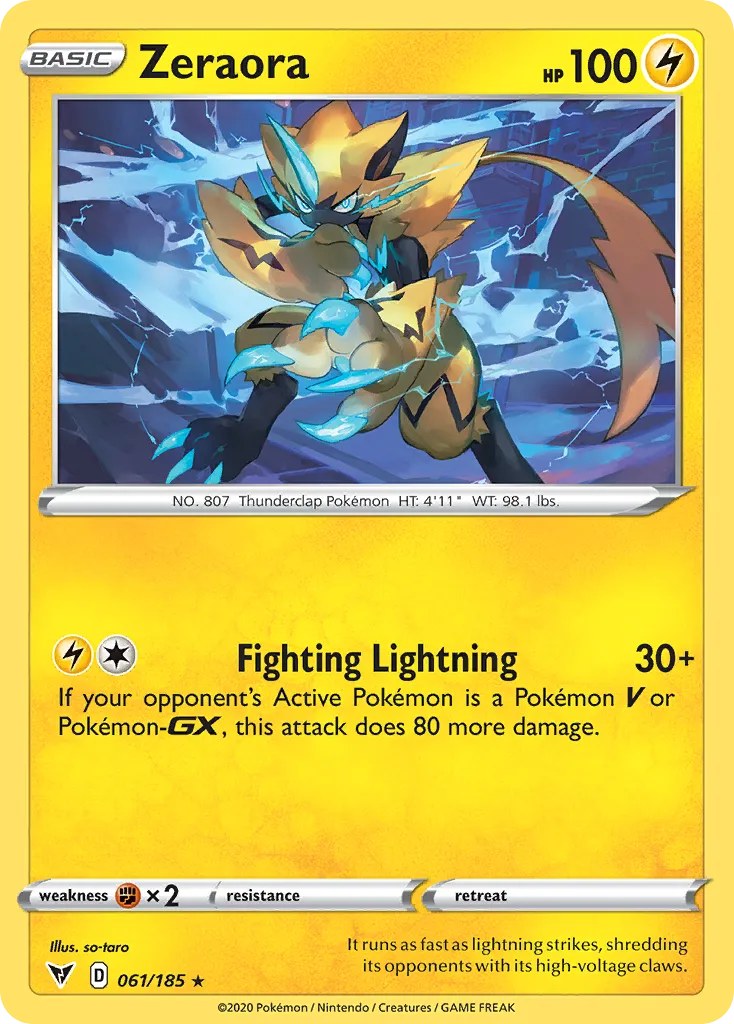 Zeraora — SWSH04: Vivid Voltage — Pokémon