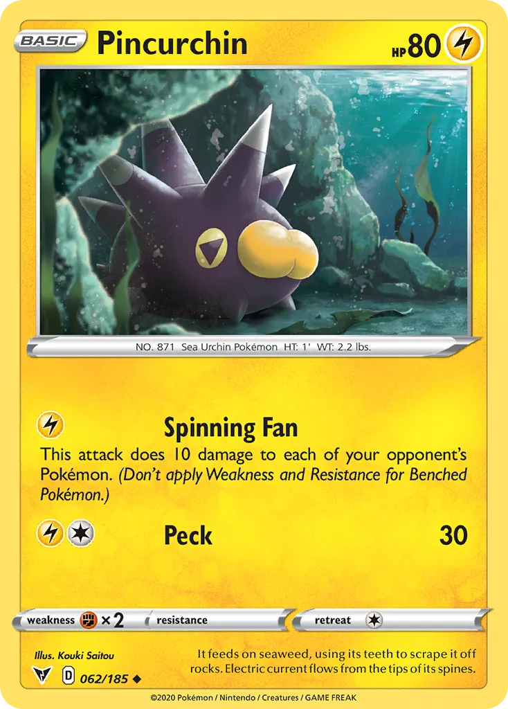 Pincurchin — SWSH04: Vivid Voltage — Pokémon