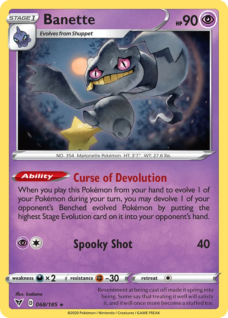 Banette — SWSH04: Vivid Voltage — Pokemon