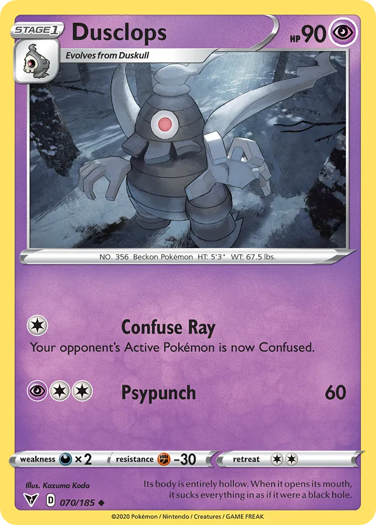Dusclops — SWSH04: Vivid Voltage — Pokémon
