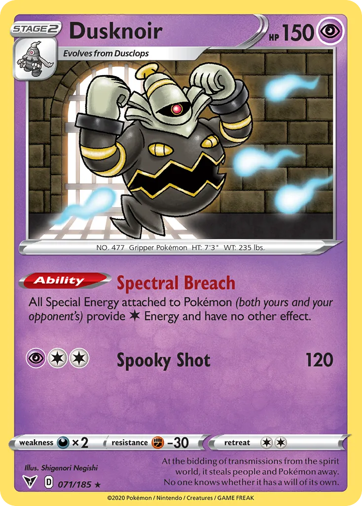 Dusknoir — SWSH04: Vivid Voltage — Pokemon