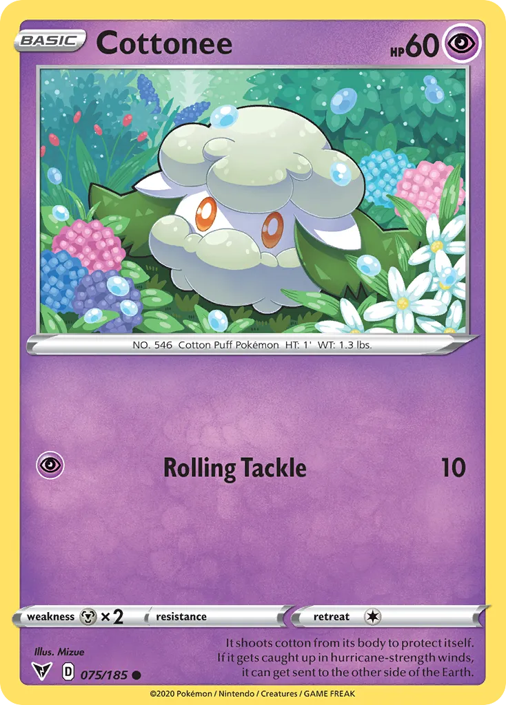 Cottonee — SWSH04: Vivid Voltage — Pokémon