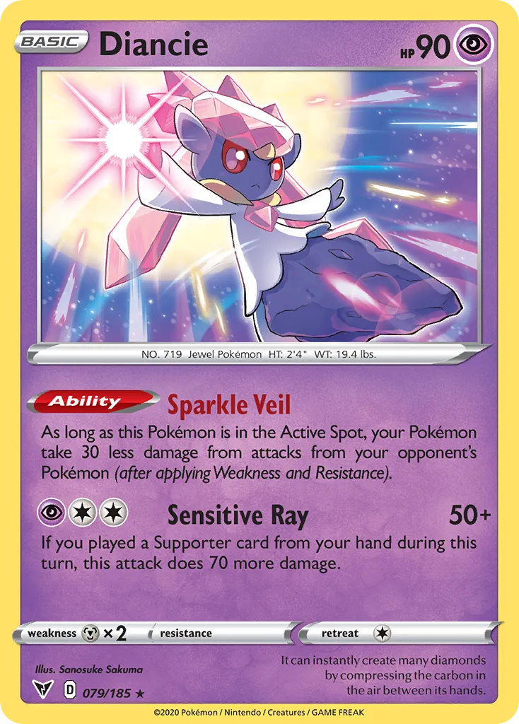 Diancie — SWSH04: Vivid Voltage — Pokémon