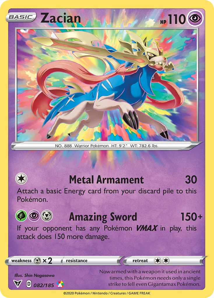 Zacian — SWSH04: Vivid Voltage — Pokemon