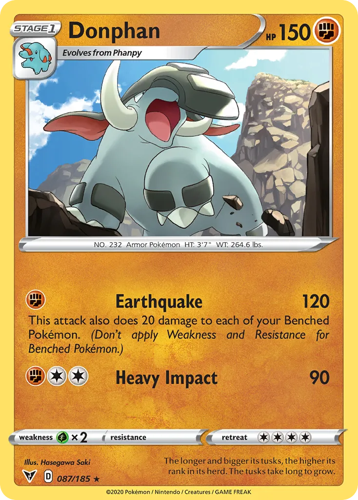 Donphan — SWSH04: Vivid Voltage — Pokemon