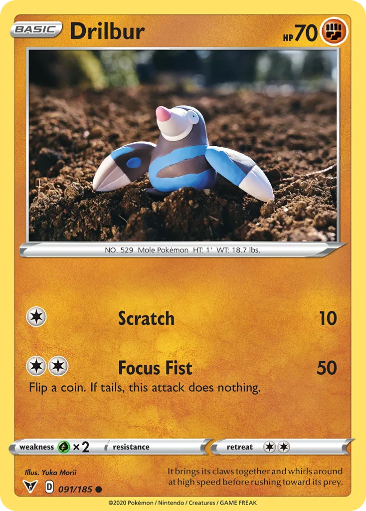Drilbur — SWSH04: Vivid Voltage — Pokémon