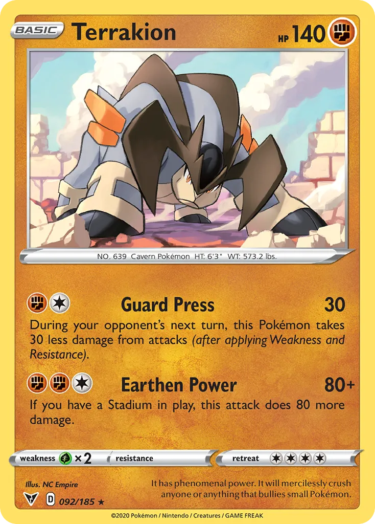 Terrakion — SWSH04: Vivid Voltage — Pokémon