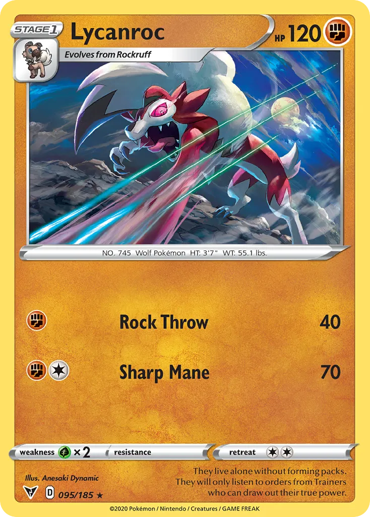 Lycanroc — SWSH04: Vivid Voltage — Pokemon