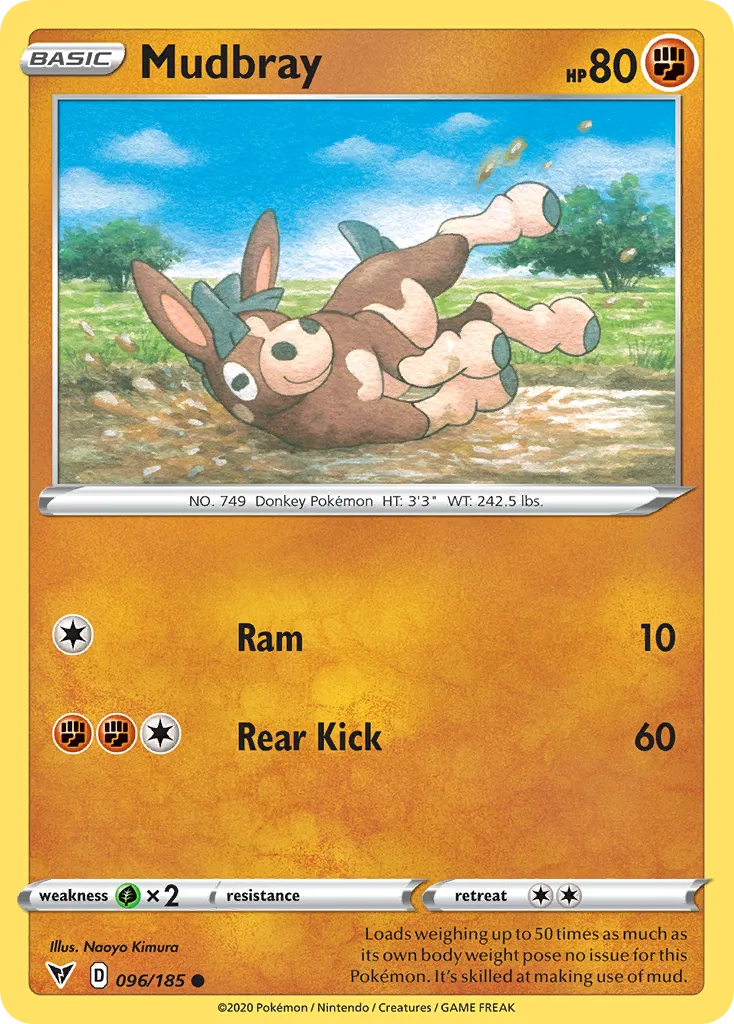 Mudbray — SWSH04: Vivid Voltage — Pokémon