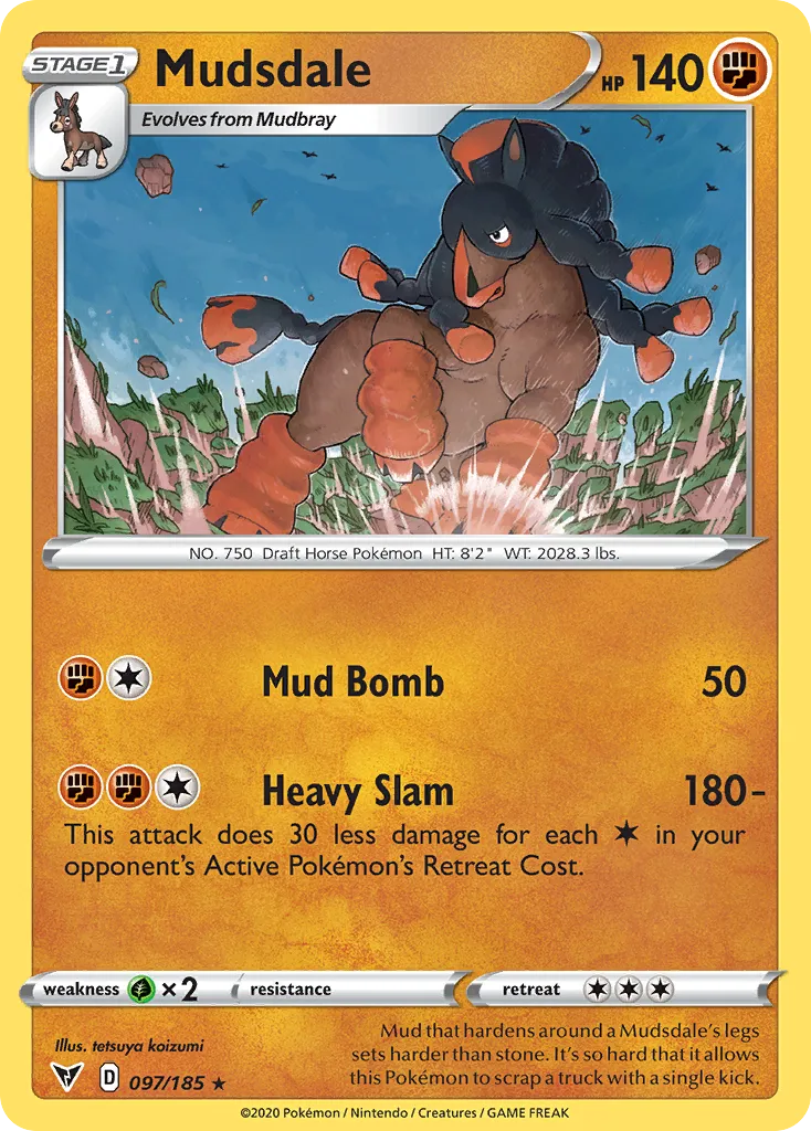 Mudsdale — SWSH04: Vivid Voltage — Pokémon