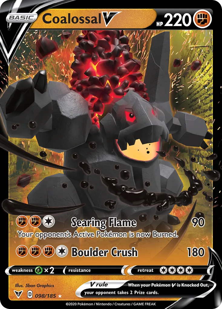 Coalossal V — SWSH04: Vivid Voltage — Pokemon