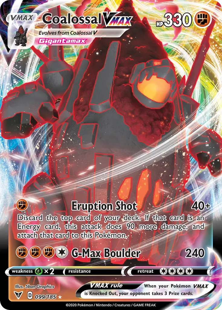 Coalossal VMAX — SWSH04: Vivid Voltage — Pokémon