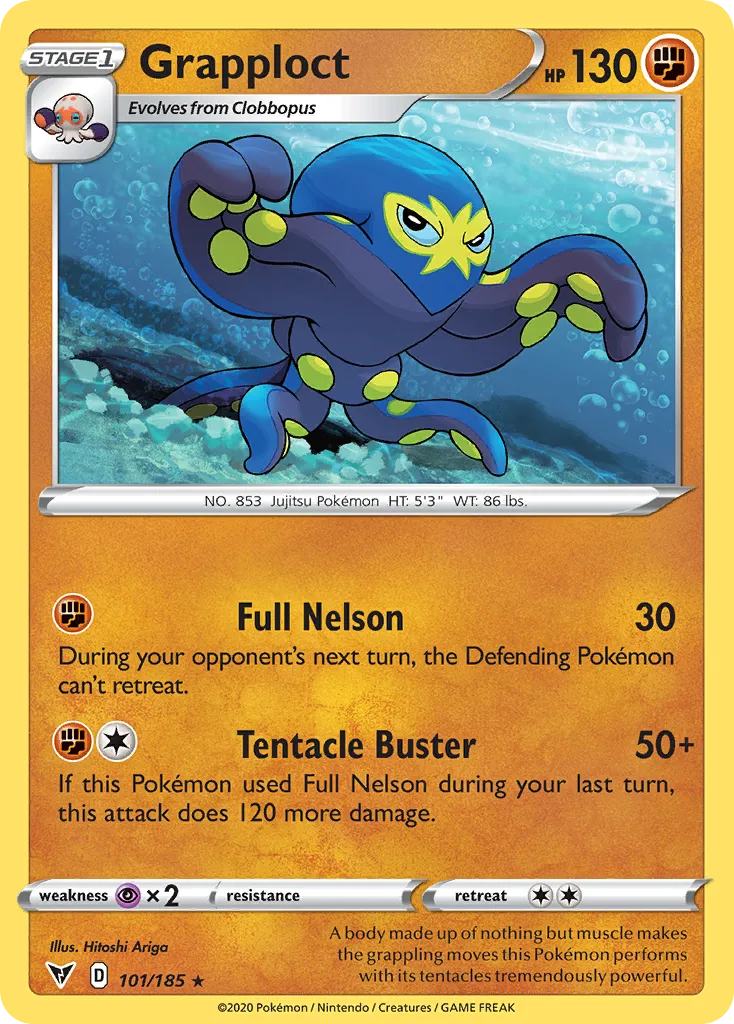 Grapploct — SWSH04: Vivid Voltage — Pokémon