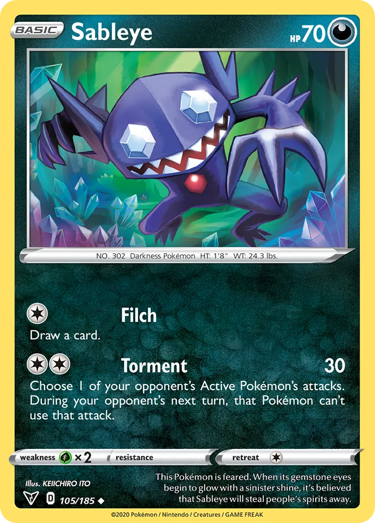 Sableye — SWSH04: Vivid Voltage — Pokémon