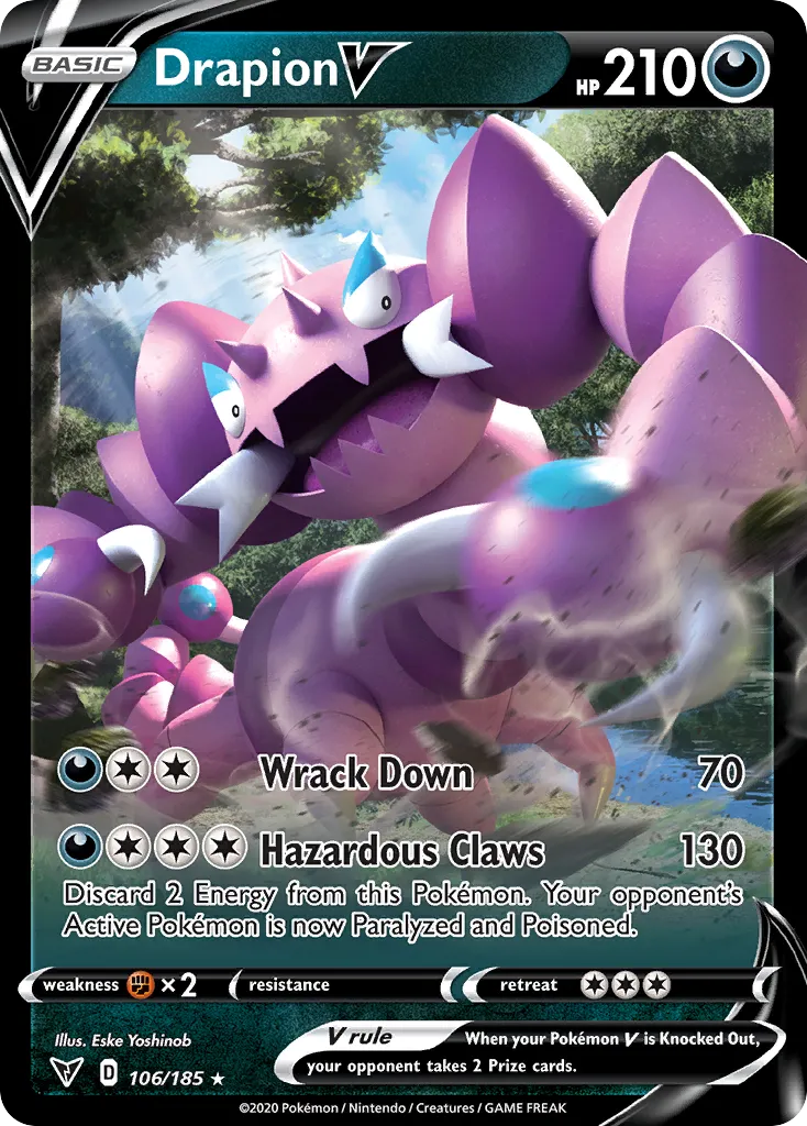 Drapion V — SWSH04: Vivid Voltage — Pokémon