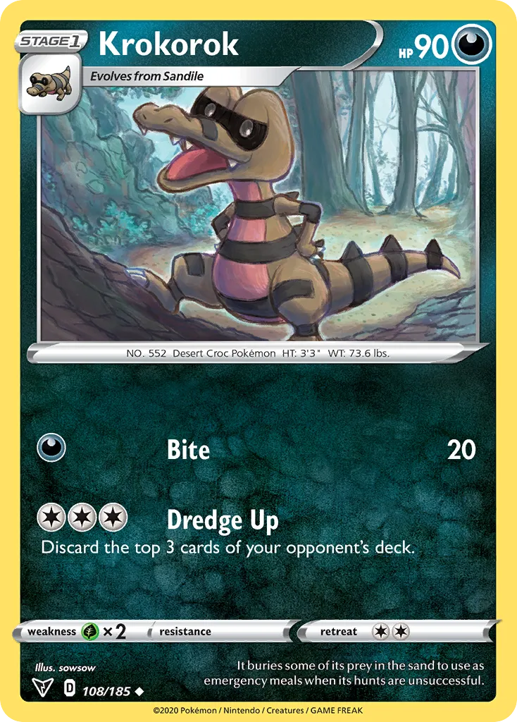 Krokorok — SWSH04: Vivid Voltage — Pokémon